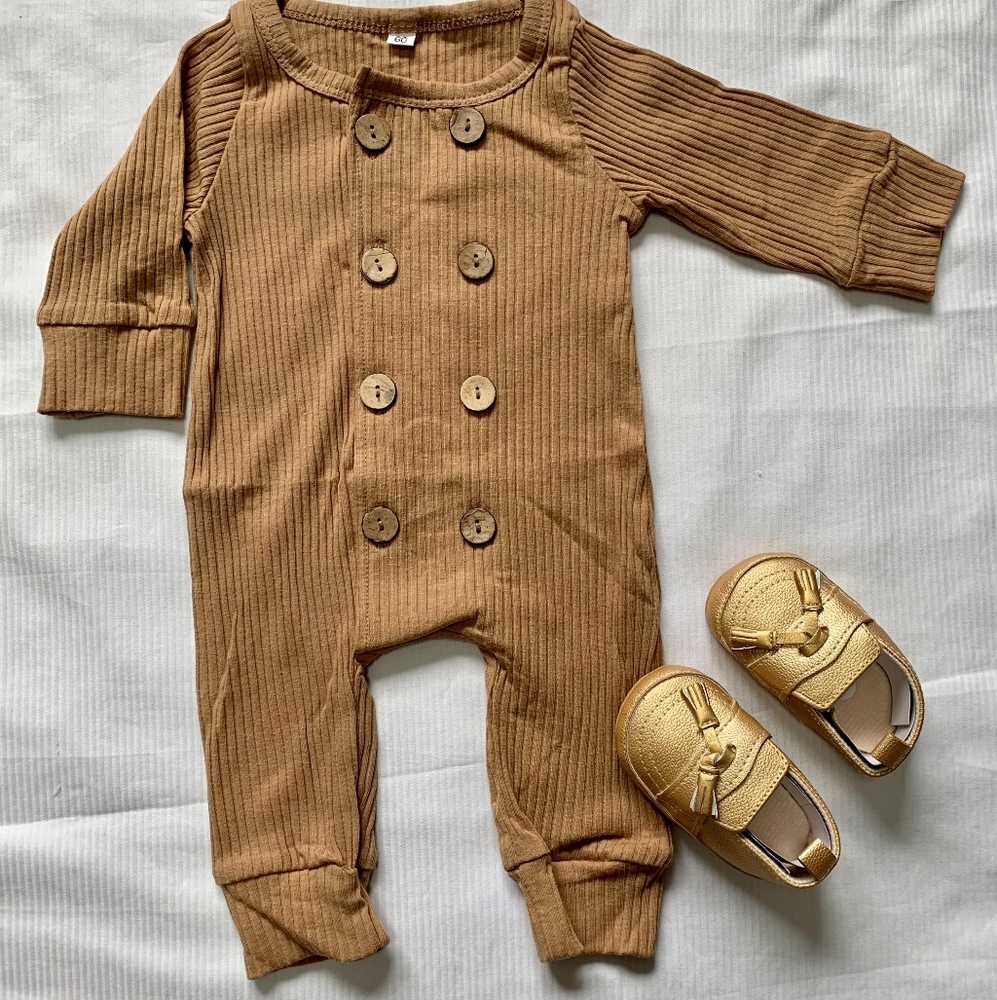 Rib cotton baby Set